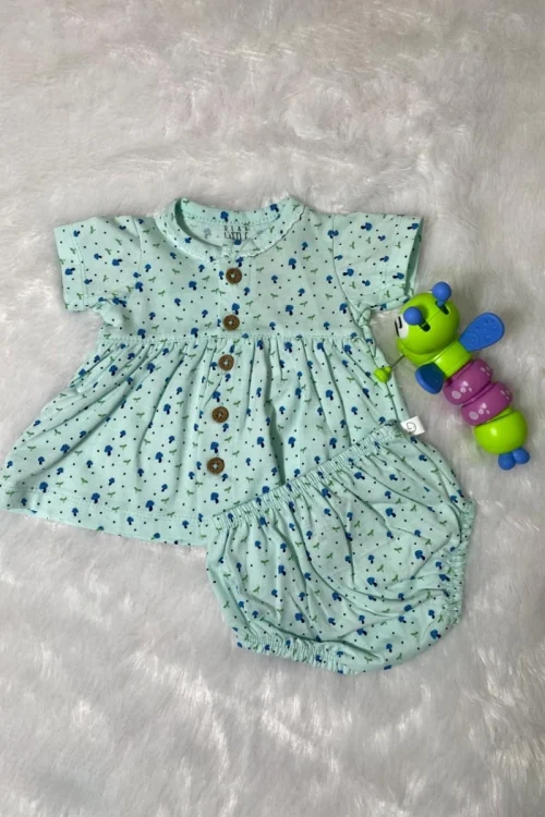 GIRLS H/S PTD FROCK